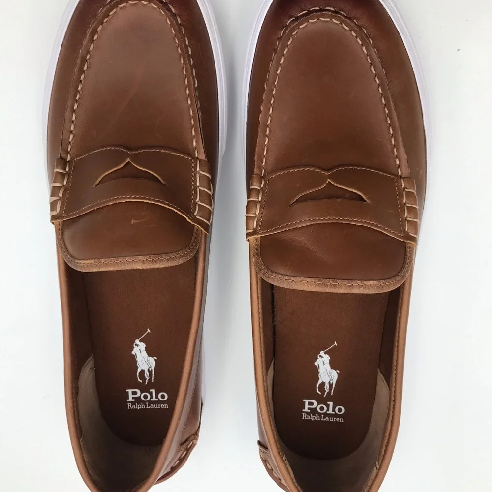 NWOB Polo Ralph Lauren Keaton Leather Penny Loafer
